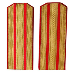RIA Stabs-officer service shoulder straps, red - repro