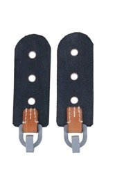 M39 Tornister flaps for Y-straps - black/brown - pair - repro
