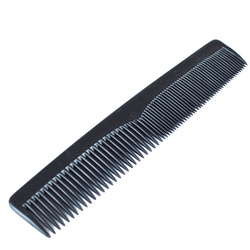 Hair comb, black, straight