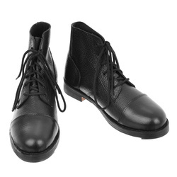 British Ammo Boots - black leather service shoes - repro