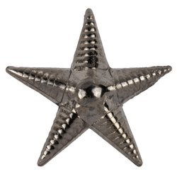 Silver rank star for officers shoulder straps - repro