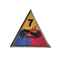 Patch of 7th US Armored Division - repro