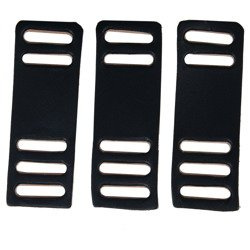 Reinforcement slides for straps of Gasmask can - black, plain
