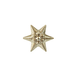 Silver star for Austro-Hungarian collar tabs
