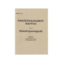 Panzernahkampf Waffen Gewehrgranatgeratmanual - repro