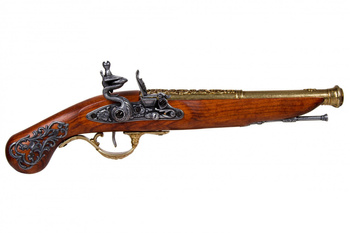 Denix 1196/L FLINTLOCK PISTOL, ENGLAND 18TH. C. non-firing replica - repro