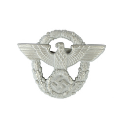 German Police eagle for caps - metal repro