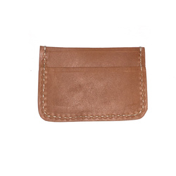 Brown leather card/ID case