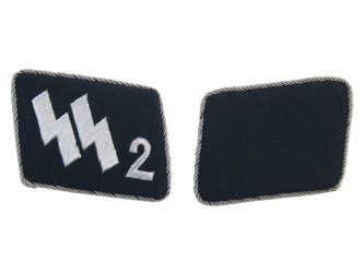 Early SS-VT officer collar tabs - Germania Regiment - nr 2 - repro