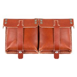 G43 double ammo pouch - brown - repro