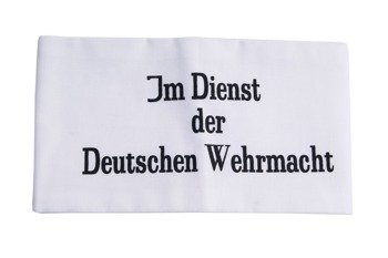 "Im Dienst der Deutschen Wehrmacht" armband - repro