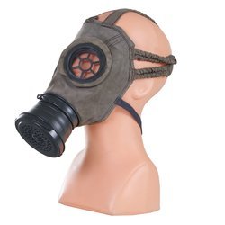 M1917 leather gas mask - repro