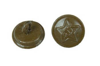 M1941 RKKA uniform button - khaki - surplus