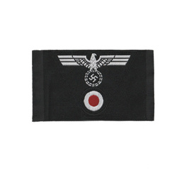M43 trapezoid insignia - WH armoured, wool, black - repro