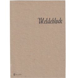 Meldeblock - report notebook replica