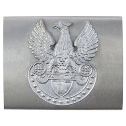 Polish Legions belt buckle, steel version with steel eagle - repro