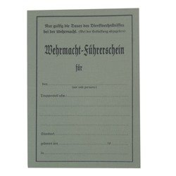 WH Führerschein - driver's license - repro