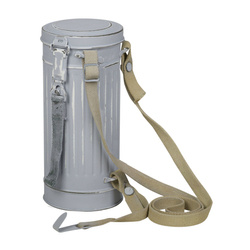 WH/SS gas mask canister - winter camo, not aged - repro 