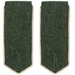 WW1 Prussian EM M1915 shoulder boards - white piping - repro