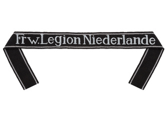 Waffen SS Freiwilligen Legion Niederlande - RZM cuff title - enlisted - repro