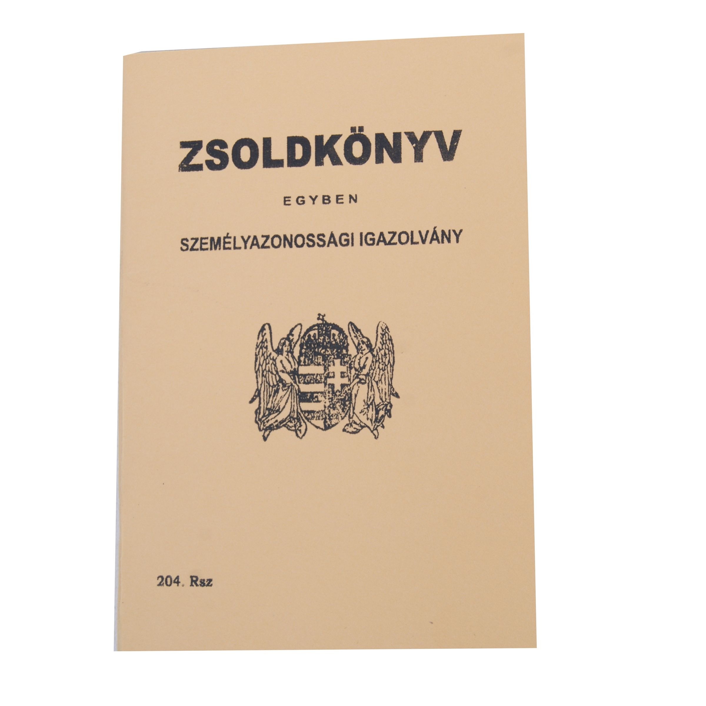 Zsoldkönyv - Hungarian soldier id book - repro