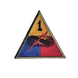 patch of 1st US Armored Division - repro