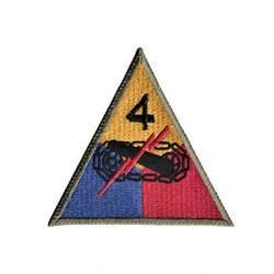 patch of 4th US Armored Division - repro