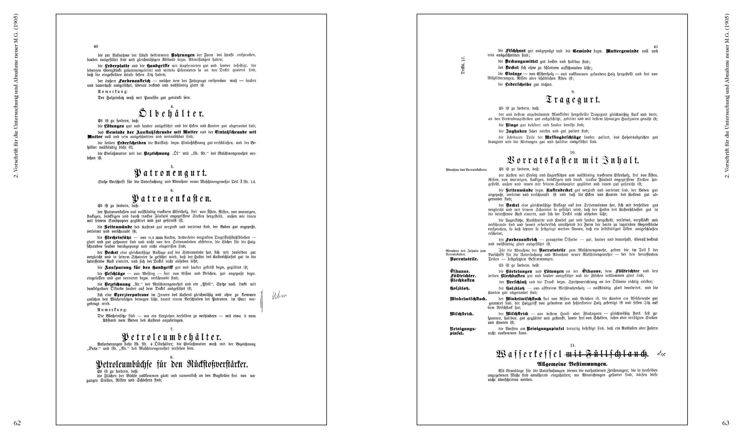 Buchholz/Brüggen Vorschriften für deutsche Maschinengewehre