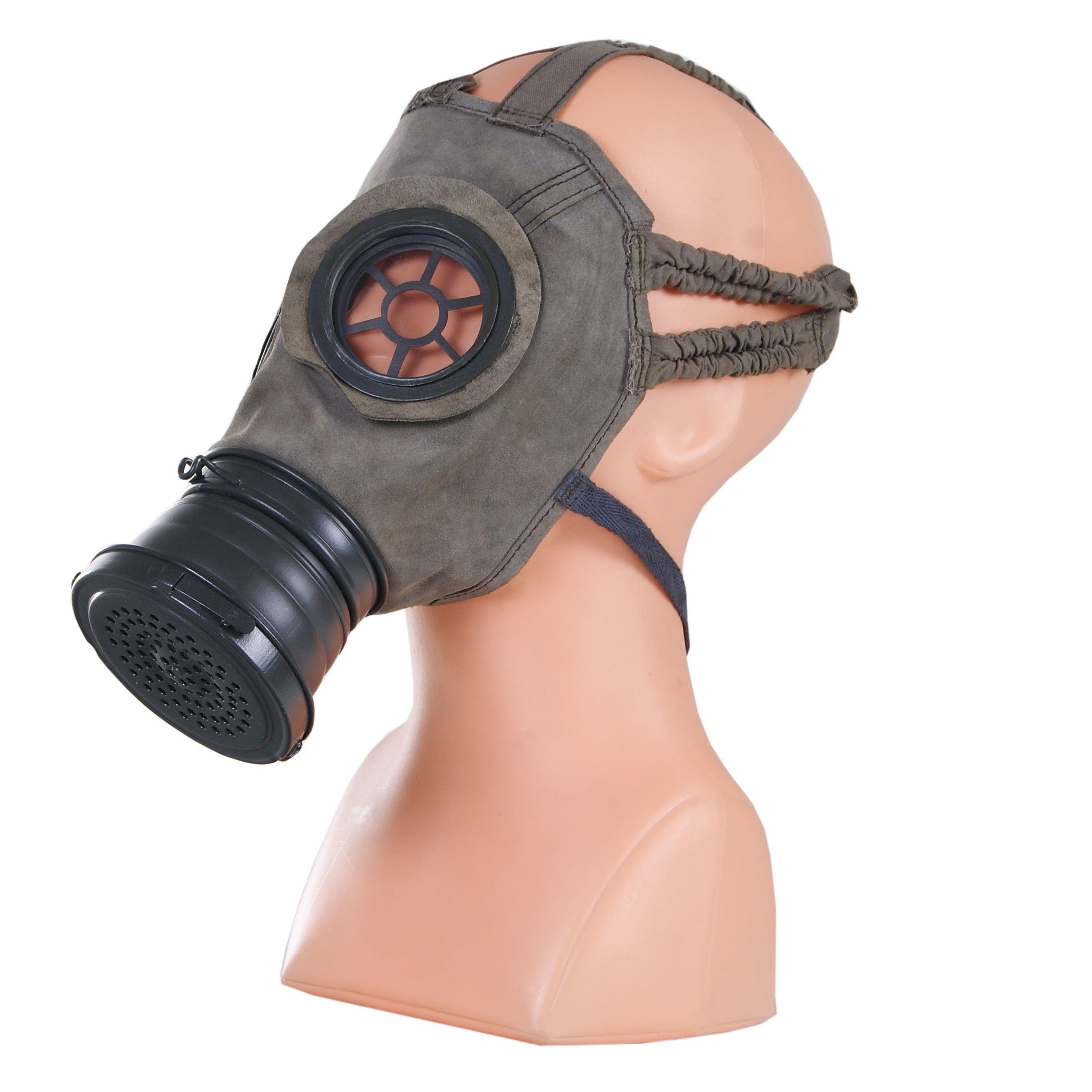 M1917 Leather Gas Mask Repro 59 75 Nestof Pl