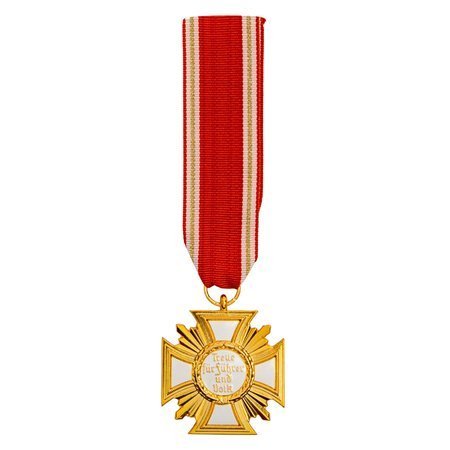 25 years NSDAP service cross - golden, repro