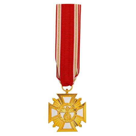 25 years NSDAP service cross - golden, repro