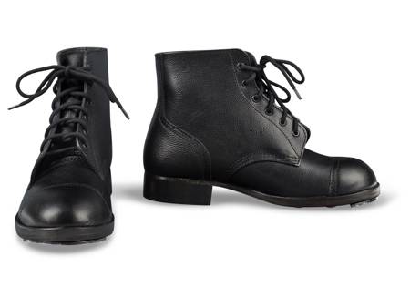 British Ammo Boots - black leather - repro