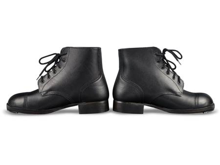 British Ammo Boots - black leather - repro