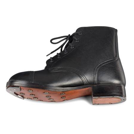 British Ammo Boots - black leather - repro