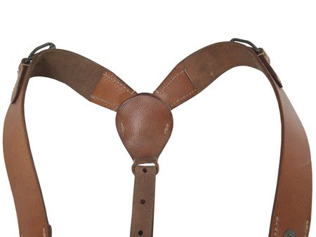Czechoslovak Y-straps - similiar to M39 - leather - surplus