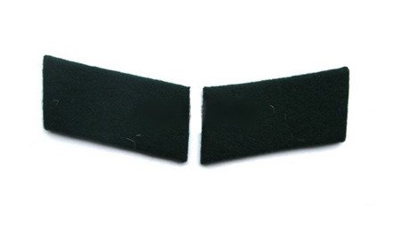 Dark green wool pads for M35/38  collar tabs - repro