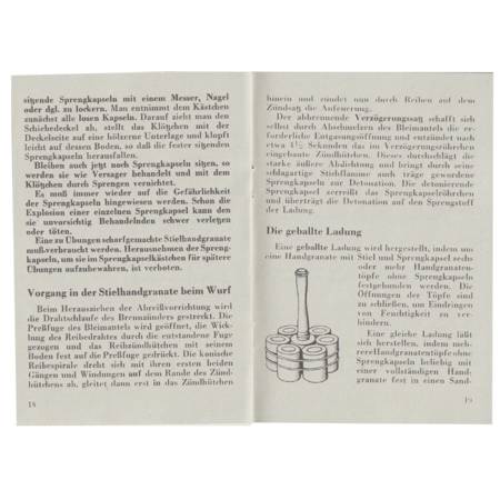 Die Handgranate 24 manual  - repro