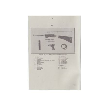 Die Maschinenpistole MP722(f)/ MAS1935 manual  - repro