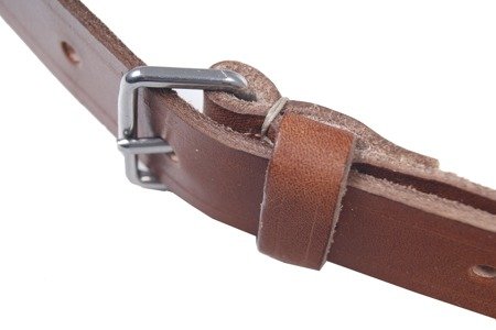 Extra-long shoulder strap for Polish M1936 officer belt - brown