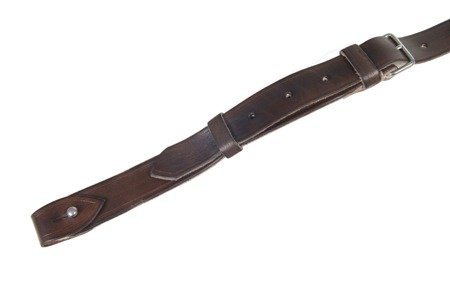 Extra-long shoulder strap for Polish M1936 officer belt - dark brown