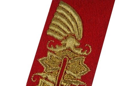 Feldmarschall collar tabs - embroidered - repro