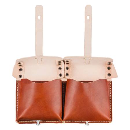 G43 double ammo pouch - brown - repro