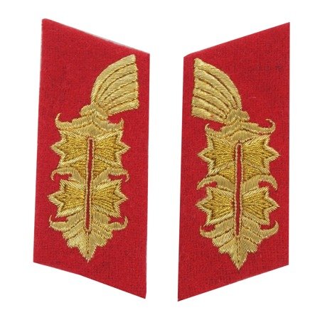 General collar tabs - embroidered - repro