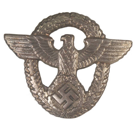 German Police eagle for caps - metal repro