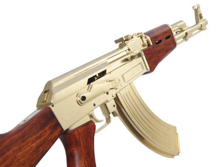 Golden AK-47 assault rifle - model gun