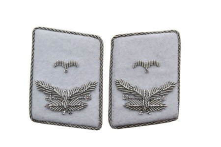 LW HG division collar tabs - Leutnant - pair - repro