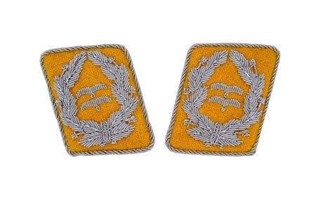 LW flying servicemen collar tabs - Oberstleutnant - pair - repro