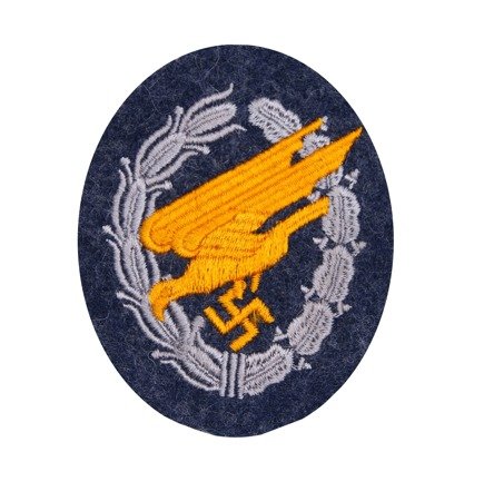 LW paratrooper patch - blue grey wool - repro