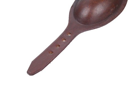 Leather chinstrap for U. S. M1C helmet