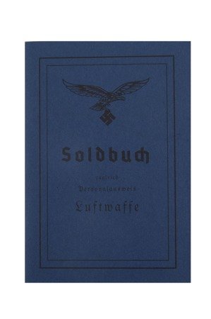 Luftwaffe Soldbuch - repro, unfilled